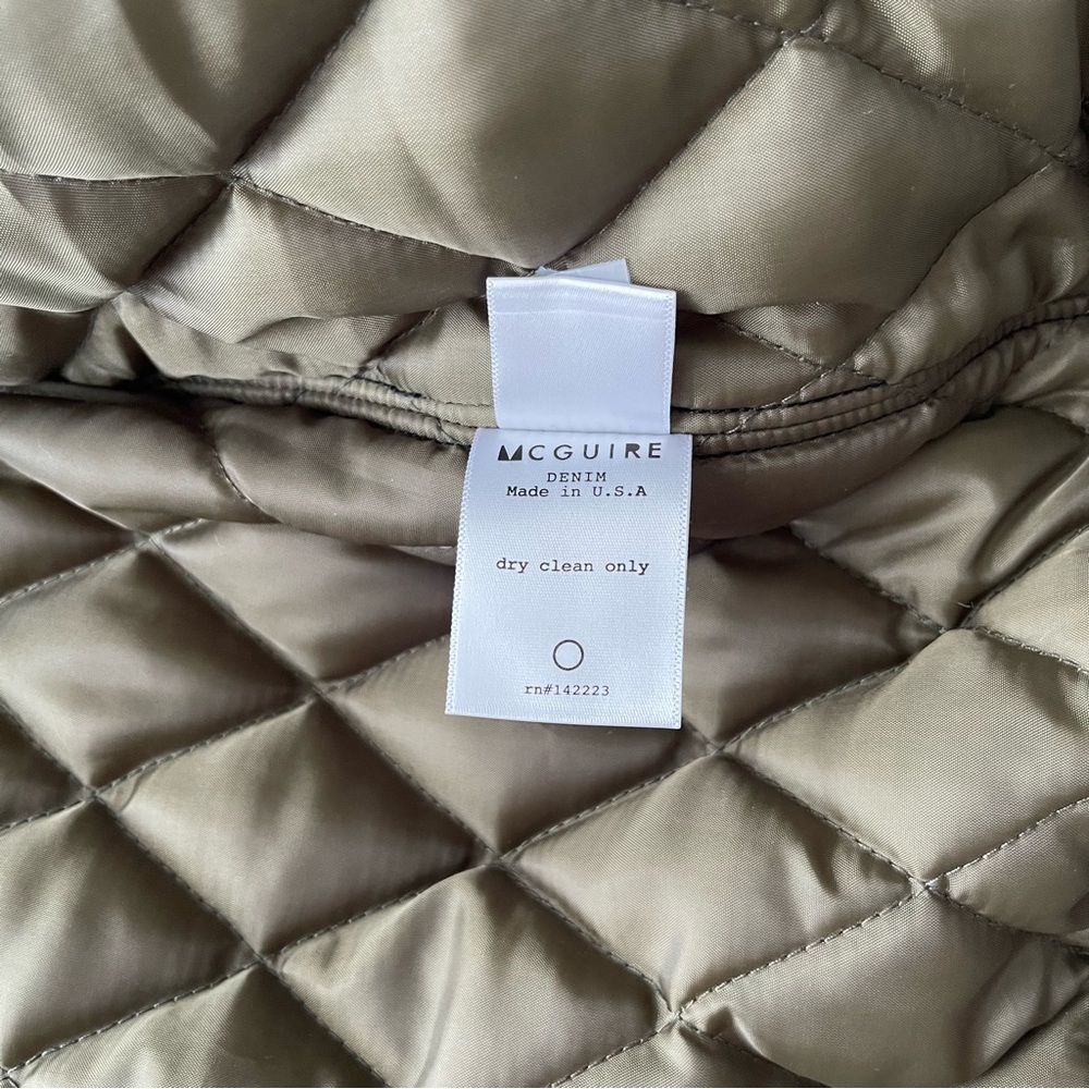 MCGUIRE Bomber Shell Nylon Quilted Lined Jacket Sz M* - Picture 15 of 15